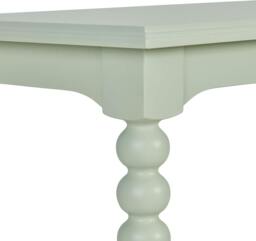 Rackhams Cromwell Large Console table with Bobbin Design - Pale Olive, Green - thumbnail 5