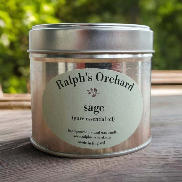 Rackhams Sage Purification Candle - Silver Tin - image 1