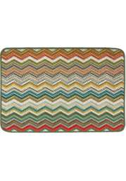 Rackhams Candy Multi Green ZigZag Mat - 67X100 cm - thumbnail 1