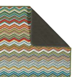 Rackhams Candy Multi Green ZigZag Mat - 67X100 cm - thumbnail 2