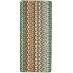 Rackhams Candy Multi Green ZigZag Mat - 67X100 cm - thumbnail 5