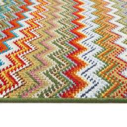 Rackhams Candy Multi Green ZigZag Mat - 67X100 cm - thumbnail 3