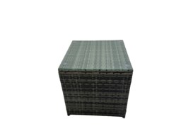 Rackhams 8 Seater Rattan Furniture Set with Dining Table, Sofa, Side Table, 2 Chairs & 4 Stools - Dark Grey - thumbnail 5