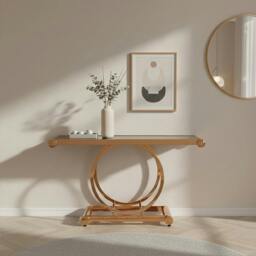 Rackhams Novara Rose Gold Console Table