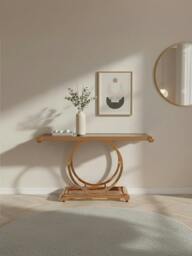 Rackhams Novara Rose Gold Console Table - thumbnail 2