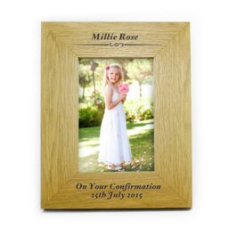 Rackhams Personalised 6x4 Portrait Wooden Photo Frame - thumbnail 4