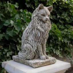 Rackhams Stone Cast Large Felis Cat Garden Ornament Animal Statue - thumbnail 2