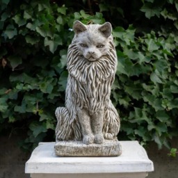 Rackhams Stone Cast Large Felis Cat Garden Ornament Animal Statue - thumbnail 1