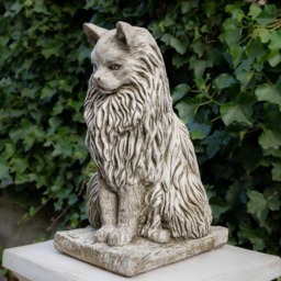 Rackhams Stone Cast Large Felis Cat Garden Ornament Animal Statue - thumbnail 3