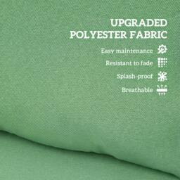 Rackhams Garden Chair Cushion with Seat & Back Pad, CUSHION ONLY, Green - Green - Polyester - Modern - thumbnail 5
