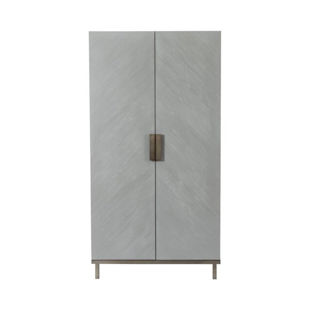 Rackhams Lilly Wardrobe - Grey Oak Veneer - Grey Oak Veneer - image 1