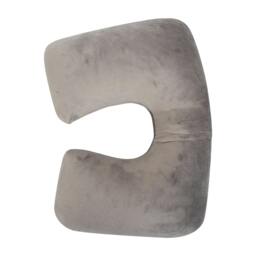 Rackhams Fleece Inflatable Pillow - Grey - Grey - One Size - 100% Fleece - thumbnail 2