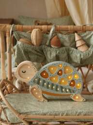 Rackhams Turtle Lamp in Green (22 x 38 x 5.5 cm) - Green - One size - thumbnail 2
