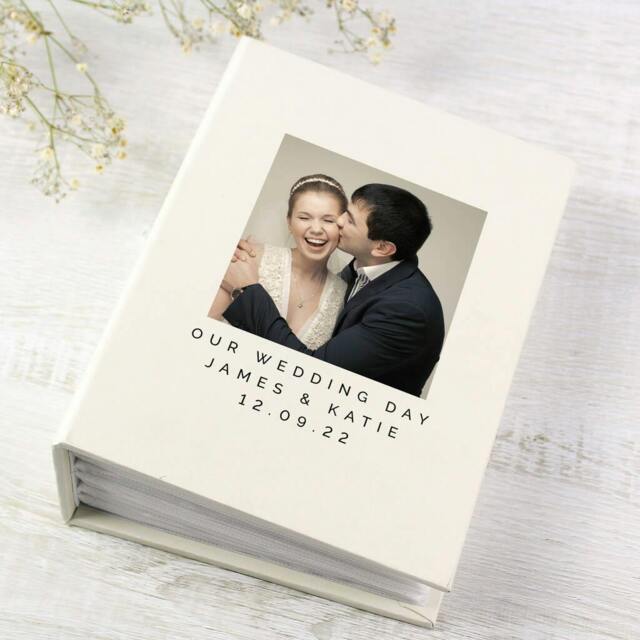 Rackhams Personalised Wedding Photo Album With Sleeves - h16.7 x w12.5 x d5.7cm - Plastic - image 1