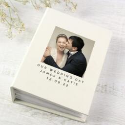 Rackhams Personalised Wedding Photo Album With Sleeves - h16.7 x w12.5 x d5.7cm - Plastic - thumbnail 1