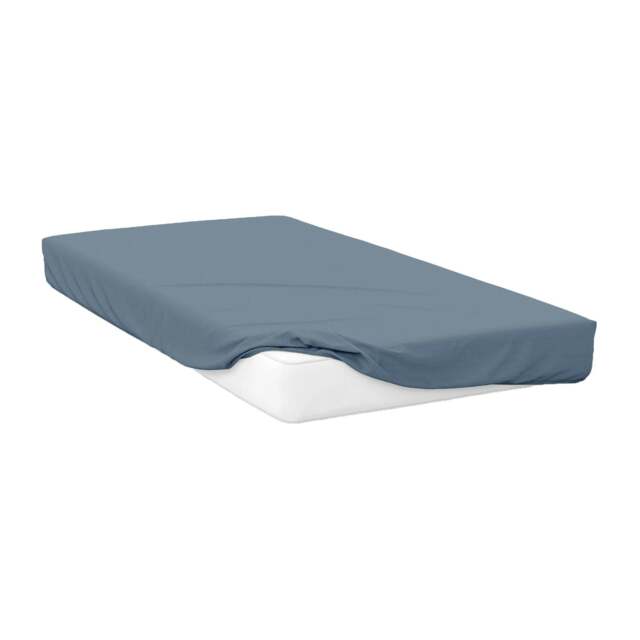 Rackhams 200 Thread Count Egyptian Cotton Fitted Sheet - Storm - Storm - Kingsize - 100% Egyptian Cotton - image 1
