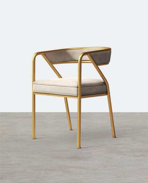 Rackhams Dwight Dining Chair, Gold Frame - Others (Contact Us) - image 1