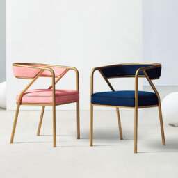Rackhams Dwight Dining Chair, Gold Frame - Others (Contact Us) - thumbnail 3
