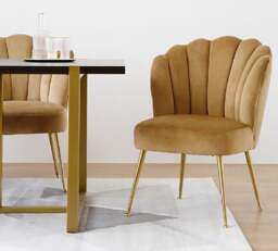 Rackhams Dwight Dining Chair, Gold Frame - Others (Contact Us) - thumbnail 6
