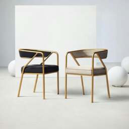 Rackhams Dwight Dining Chair, Gold Frame - Others (Contact Us) - thumbnail 2