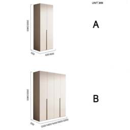 Rackhams Sid Wardrobe, Creamy White - B(1400mm*2400mm) - thumbnail 6