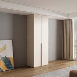 Rackhams Sid Wardrobe, Creamy White - B(1400mm*2400mm) - thumbnail 5