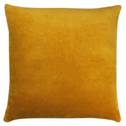 Rackhams Tanda Velvet Square Cushion Cover - Pink/Ochre Yellow - One Size - Pink/Ochre Yellow - 100% Cotton - thumbnail 3