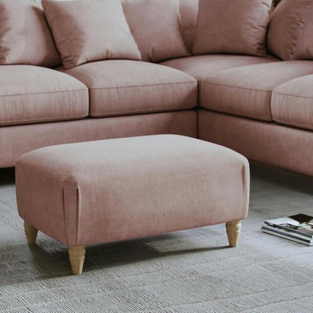 Rackhams Brentwood Footstool - Soft Pink - image 1