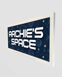Rackhams Personalised Space Wall Art for Kids - Framed Print with Name - thumbnail 3