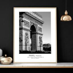 Rackhams Wall art of Paris - set of 3 framed wall art prints - A2 16.54 x 23.39 in / 42 x 59.4 cm - Satin Photo paper 280 gsm - Black Frame - thumbnail 6