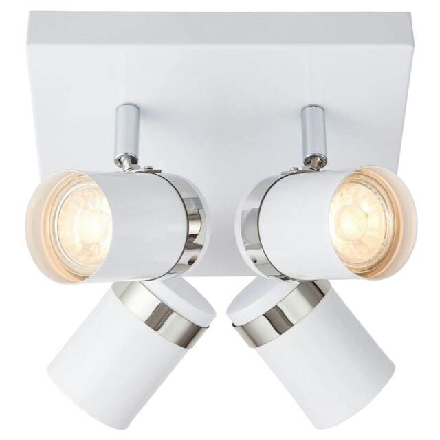 Rackhams Camden 4 Light White Ceiling Spotlight Plate - image 1