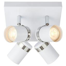 Rackhams Camden 4 Light White Ceiling Spotlight Plate - thumbnail 1