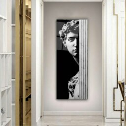 Rackhams Shadowed David Glass Wall Art - 36 x 92 cm - Tempered Glass (4mm) - thumbnail 2