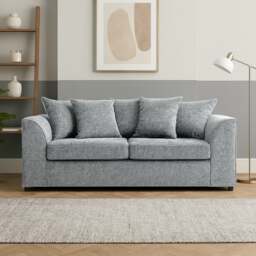 Rackhams Monaco Chenille Fabric 3 Seater Sofa - Green - thumbnail 6