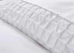 Rackhams Origami White Duvet Cover Set - White - Cotton - Single - thumbnail 2