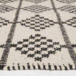 Rackhams Adana Handwoven Monochrome Cotton Textured Rug - 120 x 170 cm - thumbnail 4