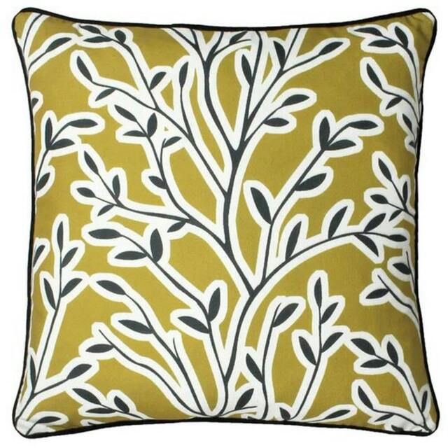 Rackhams Annika Floral Cushion Cover - Honey - One Size - Honey - 100% Polyester - image 1