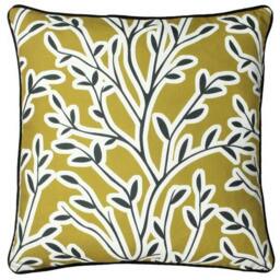 Rackhams Annika Floral Cushion Cover - Honey - One Size - Honey - 100% Polyester - thumbnail 2