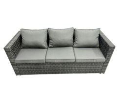 Rackhams 11 Seater?Outdoor Rattan Sofa Set Lounge Adjustable Rising Lifting Side Tables Chairs Footstool Dark Grey Mixed - thumbnail 4