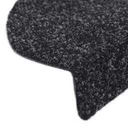 Rackhams Self-adhesive Stair Mats 5 pcs Black 65x21x4 cm Needle Punch - thumbnail 6