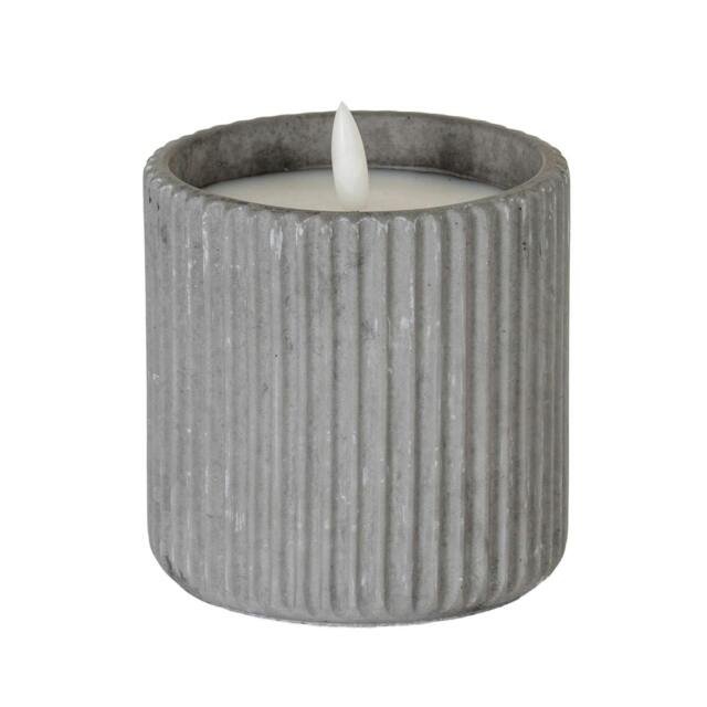Rackhams Luxe Collection Ribbed Table Lamp - Grey - 9cm x 5cm x 5cm - Grey - 100% Mixed - image 1