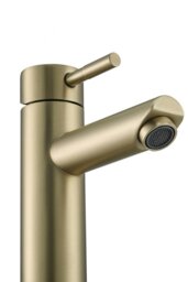 Rackhams Stainless Steel Sink Tap with Single Lever for Washroom and Bathroom - Gold - thumbnail 4