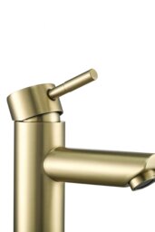 Rackhams Stainless Steel Sink Tap with Single Lever for Washroom and Bathroom - Gold - thumbnail 5