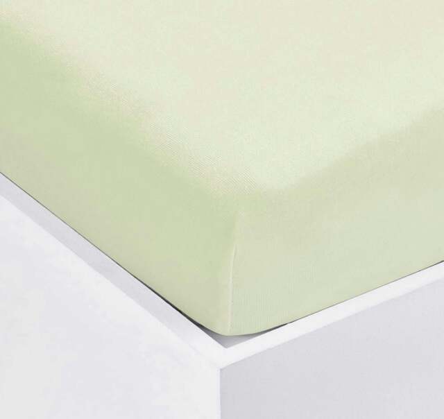 Rackhams 2 Pack Jersey Interlock Sheets - Lemon - 70cm x 140cm - Jersey Fitted Cot Sheets - image 1