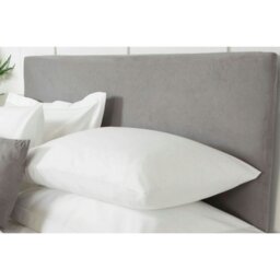 Rackhams Faux Suede Plain Headboard Cover - Charcoal - 90cm x 135cm - Charcoal - 90% Polyester/10% Spandex - thumbnail 2