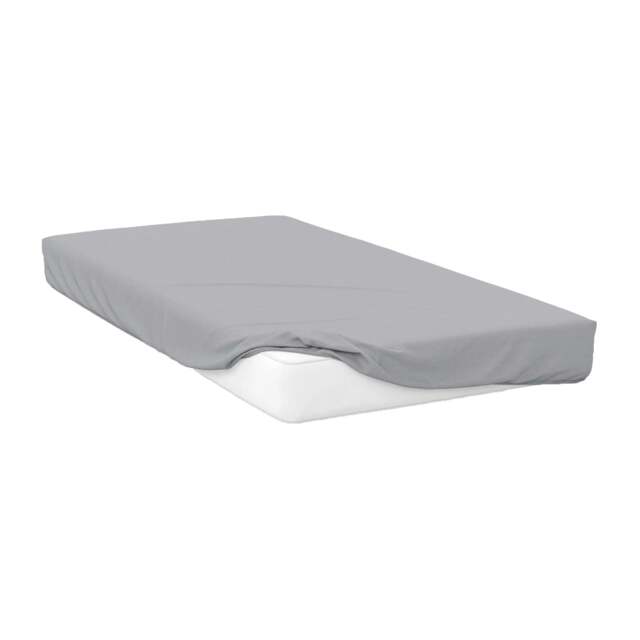 Rackhams 200 Thread Count Egyptian Cotton Fitted Sheet - Platinum - Platinum - Superking - 100% Egyptian Cotton - image 1