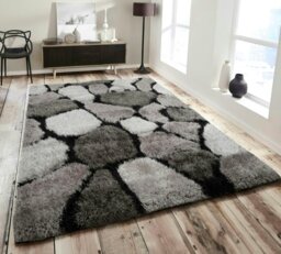 Rackhams Pebbles Shaggy Rug - 80 x 150 - Green - thumbnail 6