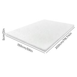 Rackhams King Mattress Topper Memory Foam 5cm Bamboo Charcoal Washable Non Slip - thumbnail 3