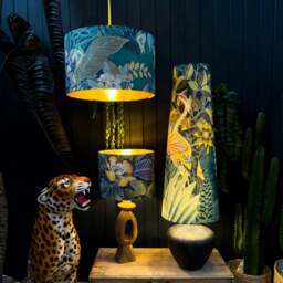 Rackhams Paradise Lost Velvet Oversized Cone Lampshades - Queen - thumbnail 2