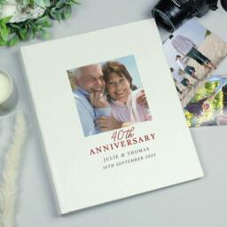 Rackhams Personalised 40th Anniversary Picture Album - h30 x w25 x d4.2cm - thumbnail 4
